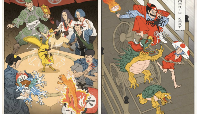 【TBT】Your favorite Nintendo games as traditional Japanese prints